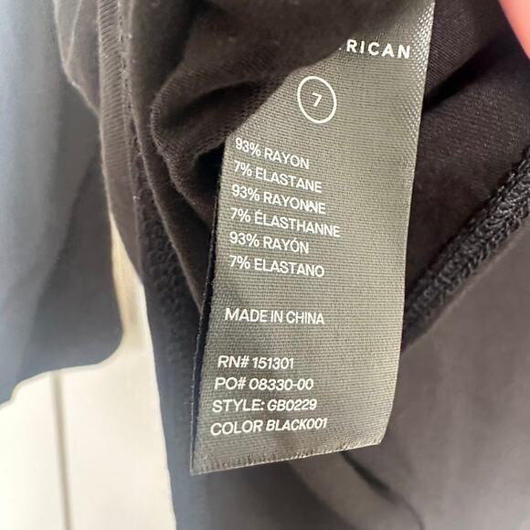 NWT Good American Womens Black Stretch Jersey Turtleneck Bodysuit Size 7 (4XL) - Picture 9 of 12